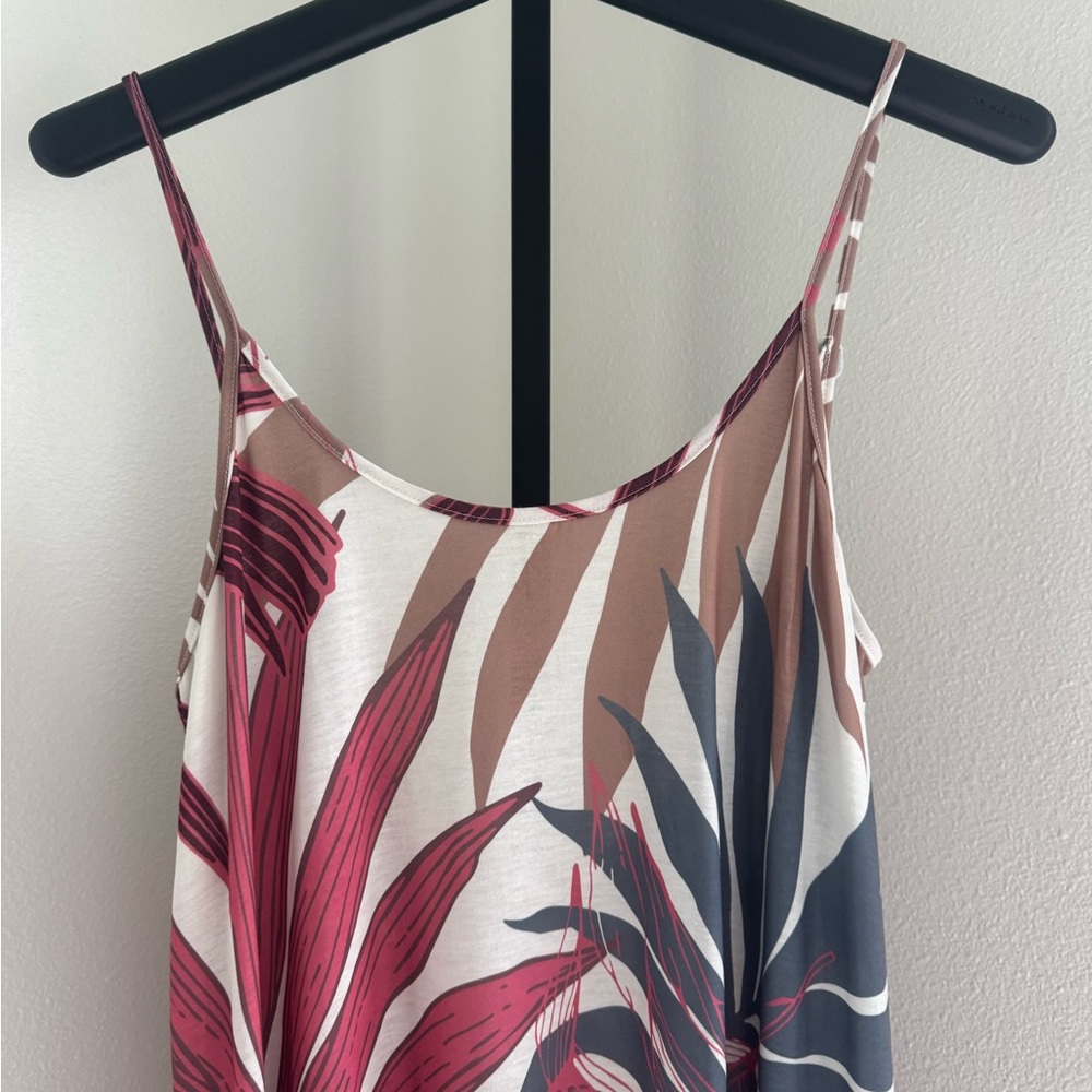 Floral Spaghetti Strap Top - Picture 2 of 5